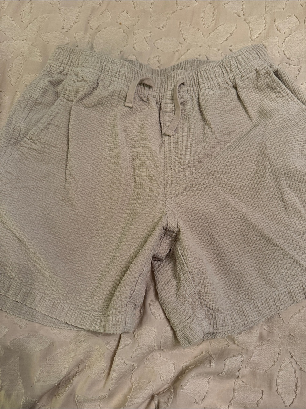 Men's Katin Light Gray Waffle Knit Drawstring Shorts